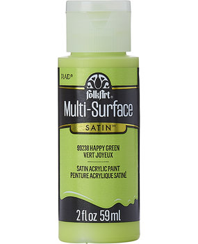 Folkart Multi-Surface Satin Happy Green 2 fl oz (99238)