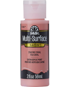 Folkart Multi-Surface Satin Fire Coral 2 fl oz (2740)