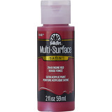 Folkart Multi-Surface Satin Engine Red 2 fl oz (2948)