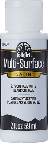 Folkart Multi-Surface Satin Cottage White 2 fl oz (7274) Folkart Multi-Surface Satin Cottage White 2 fl oz (7274)