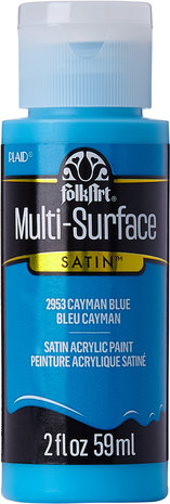 Folkart Multi-Surface Satin Cayman Blue 2 fl oz (2953) Folkart Multi-Surface Satin Cayman Blue 2 fl oz (2953)