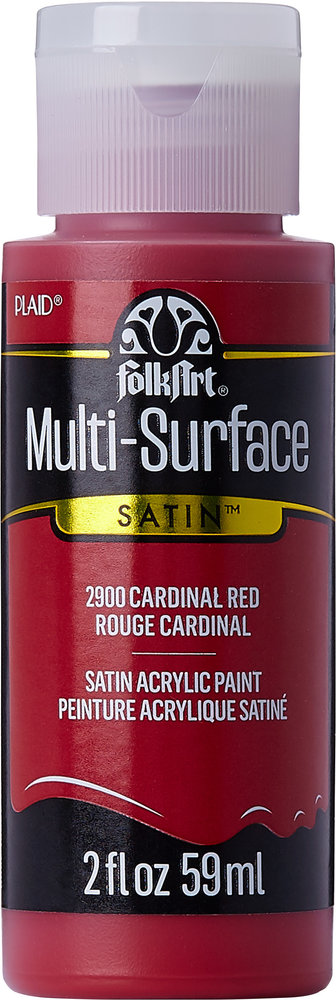Folkart Multi-Surface Satin Cardinal Red 2 fl oz (2900) Folkart Multi-Surface Satin Cardinal Red 2 fl oz (2900)