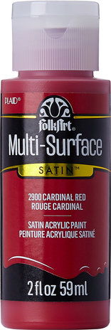 Folkart Multi-Surface Satin Cardinal Red 2 fl oz (2900) Folkart Multi-Surface Satin Cardinal Red 2 fl oz (2900)