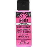 Folkart Multi-Surface Satin Bright Pink 2 fl oz (2896)