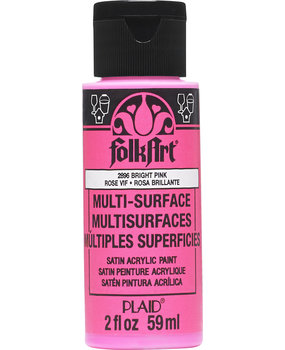Folkart Multi-Surface Satin Bright Pink 2 fl oz (2896)