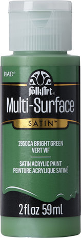 Folkart Multi-Surface Satin Bright Green 2 fl oz (2950) Folkart Multi-Surface Satin Bright Green 2 fl oz (2950)