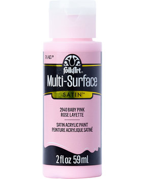 Folkart Multi-Surface Satin Baby Pink 2 fl oz (2940)