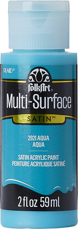 Folkart Multi-Surface Satin Aqua 2 fl oz (2921) Folkart Multi-Surface Satin Aqua 2 fl oz (2921)