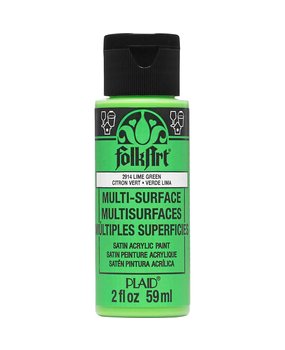 Folkart Multi-Surface Satin Lime Green 2 fl oz (2914) (DISCONTINUED)