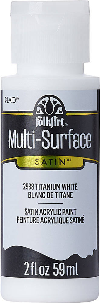 Folkart Multi-Surface Satin Titanium White 2 fl oz (2938) Folkart Multi-Surface Satin Titanium White 2 fl oz (2938)