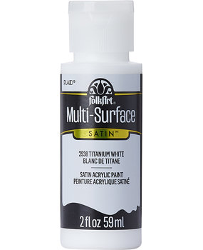 Folkart Multi-Surface Satin Titanium White 2 fl oz (2938)
