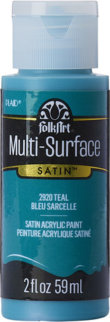 Folkart Multi-Surface Satin Teal 2 fl oz (2920) Folkart Multi-Surface Satin Teal 2 fl oz (2920)