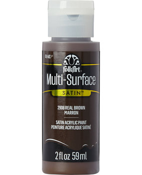 Folkart Multi-Surface Satin Real Brown 2 fl oz (2908)