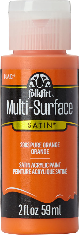 Folkart Multi-Surface Satin Pure Orange 2 fl oz (2903) Folkart Multi-Surface Satin Pure Orange 2 fl oz (2903)