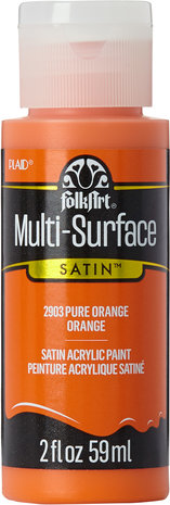 Folkart Multi-Surface Satin Pure Orange 2 fl oz (2903) Folkart Multi-Surface Satin Pure Orange 2 fl oz (2903)