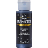 Folkart Multi-Surface Satin Pure Black 2 fl oz (2957)