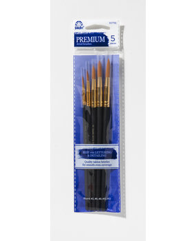 Folkart Premium Detail Brushes Round (5pcs) (30775E)