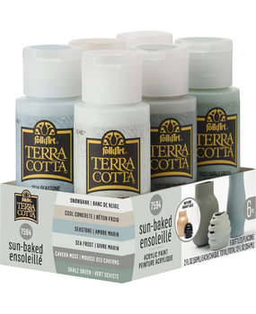 Folkart Terra Cotta Paint Set Sun Baked 6x2 fl oz (7594) (DISCONTINUED)