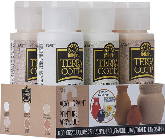 Folkart Terra Cotta Paint Set Essential 6x2 fl oz (7592) (DISCONTINUED) Folkart Terra Cotta Paint Set Essential 6x2 fl oz (7592) (DISCONTINUED)