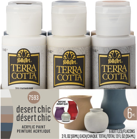 Folkart Terra Cotta Paint Set Desert Chic 6x2 fl oz (7593) (DISCONTINUED) Folkart Terra Cotta Paint Set Desert Chic 6x2 fl oz (7593) (DISCONTINUED)