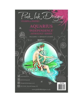 Pink Ink Designs Aquarius "Independence" A5 Clear Stamps (PI204) (OUTLET)