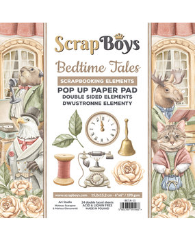 ScrapBoys Bedtime Tales 6x6 Inch Pop Up Paper Pad (BETA-11) (DISCONTINUED)