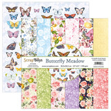 ScrapBoys Butterfly Meadow 12x12 Inch Paper Pack (BUME-08) (DISCONTINUED)