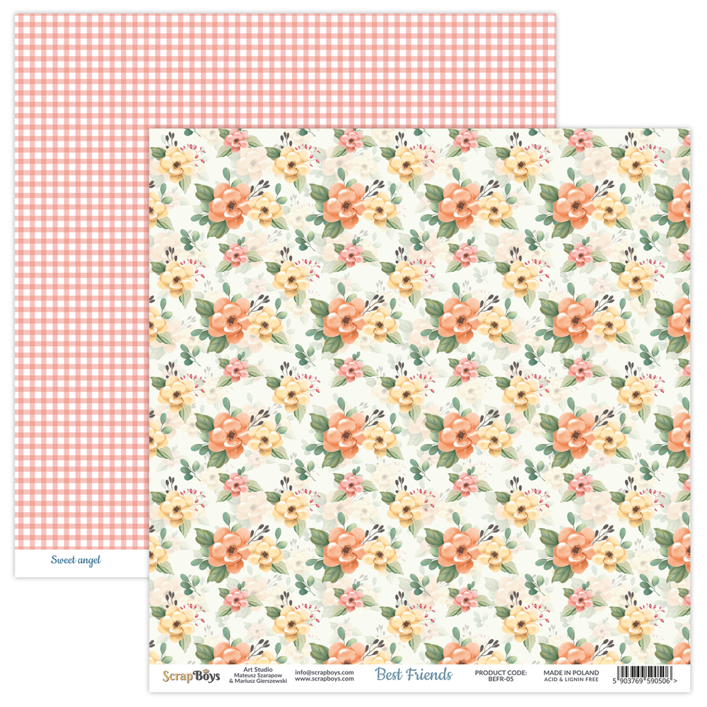 ScrapBoys Best Friends 12x12 Inch Paper Pack (BEFR-08) (DISCONTINUED)
