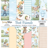 ScrapBoys Best Friends 12x12 Inch Paper Pack (BEFR-08) (DISCONTINUED)