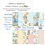 ScrapBoys Best Friends 6x6 Inch Paper Pad (BEFR-09) (DISCONTINUED)