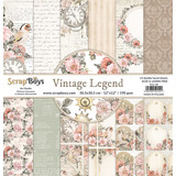 ScrapBoys Vintage Legend 12x12 Inch Paper Pack (VILE-08) (DISCONTINUED)