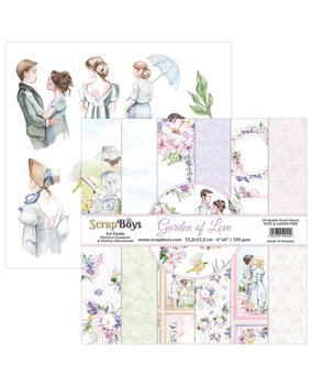 ScrapBoys Garden Of Love 6x6 Inch Paper Pad (GALO-09) (DISCONTINUED)