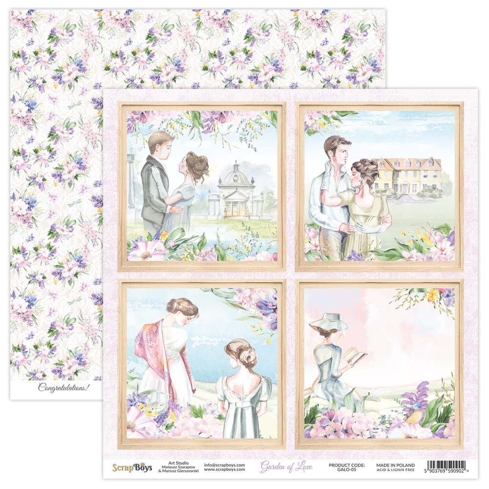 ScrapBoys Garden Of Love 6x6 Inch Paper Pad (GALO-09) (DISCONTINUED) ScrapBoys Garden Of Love 6x6 Inch Paper Pad (GALO-09) (DISCONTINUED)