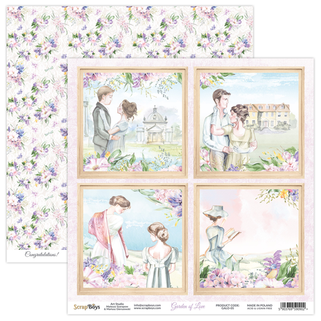 ScrapBoys Garden Of Love 6x6 Inch Paper Pad (GALO-09) (DISCONTINUED) ScrapBoys Garden Of Love 6x6 Inch Paper Pad (GALO-09) (DISCONTINUED)