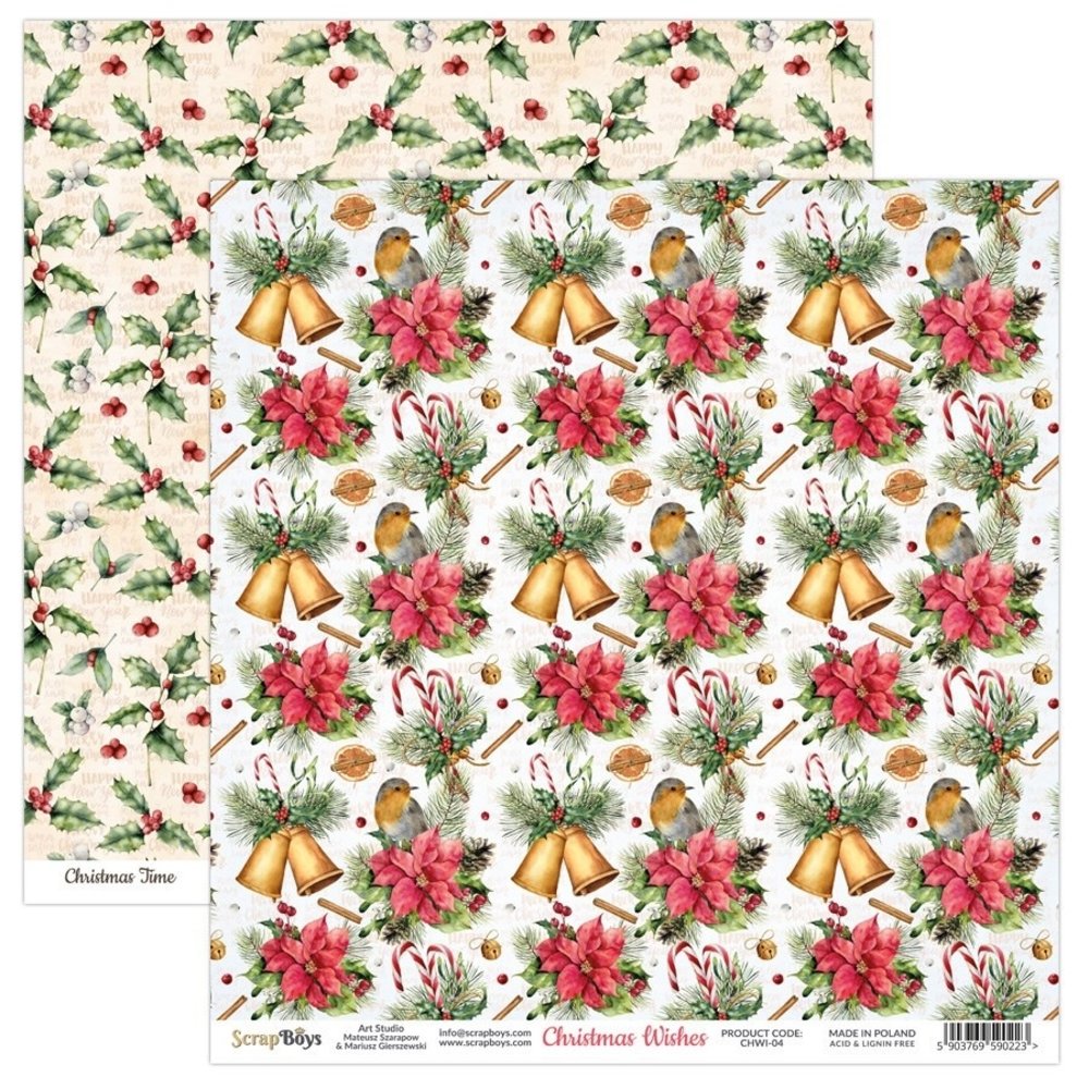 ScrapBoys Christmas Wishes 6x6 Inch Paper Pad (CHWI-09) (DISCONTINUED) ScrapBoys Christmas Wishes 6x6 Inch Paper Pad (CHWI-09) (DISCONTINUED)
