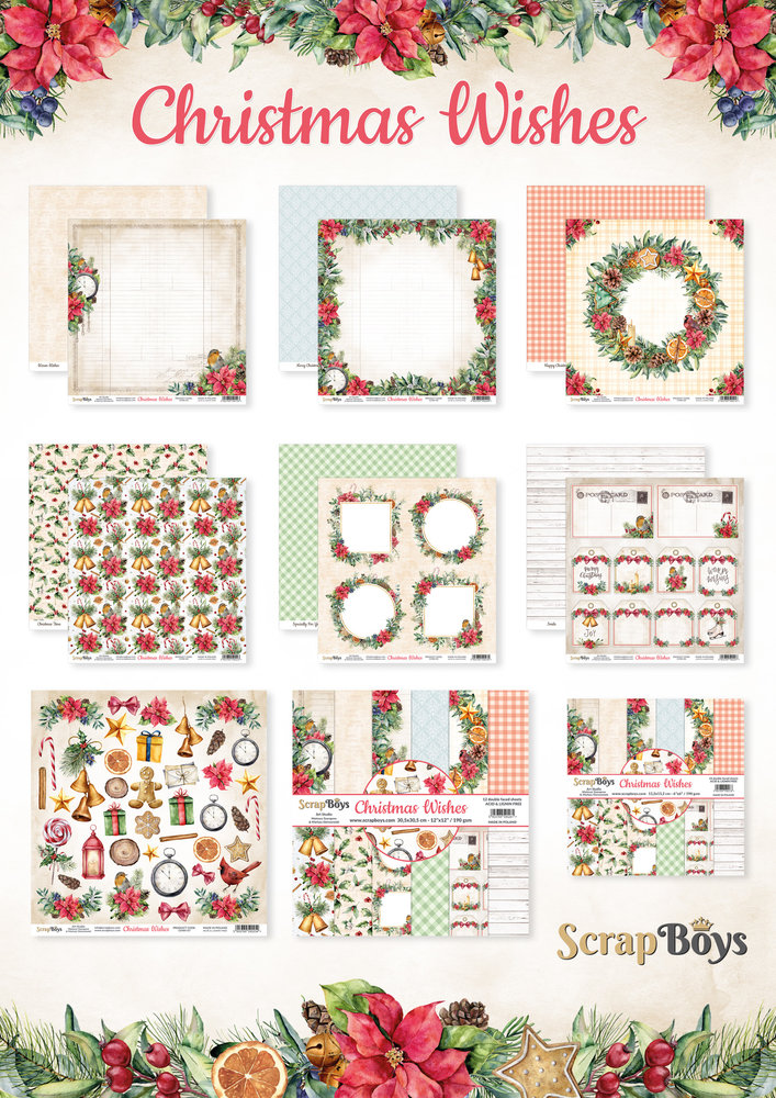 ScrapBoys Christmas Wishes 12x12 Inch Paper Pack (CHWI-08) (DISCONTINUED) ScrapBoys Christmas Wishes 12x12 Inch Paper Pack (CHWI-08) (DISCONTINUED)