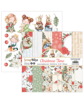 ScrapBoys Christmas Time 6x6 Inch Paper Pad (CHTI-09) (DISCONTINUED)
