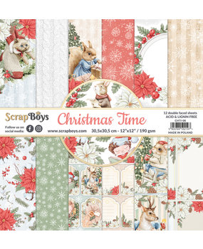 ScrapBoys Christmas Time 12x12 Inch Paper Pack (CHTI-08) (DISCONTINUED)