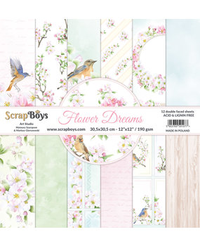 ScrapBoys Flower Dreams 12x12 Inch Paper Pack (FLDR-08) (DISCONTINUED)