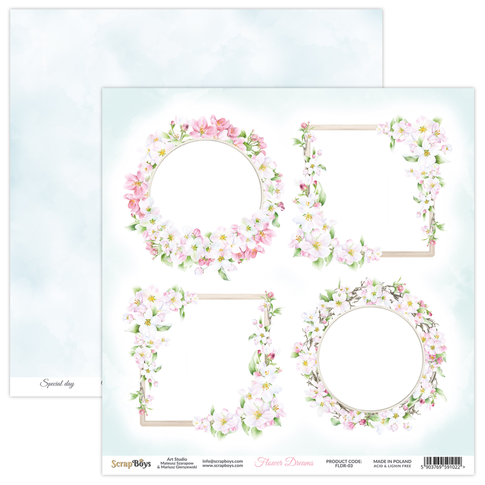 ScrapBoys Flower Dreams 12x12 Inch Paper Pack (FLDR-08) (DISCONTINUED) ScrapBoys Flower Dreams 12x12 Inch Paper Pack (FLDR-08) (DISCONTINUED)