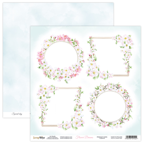 ScrapBoys Flower Dreams 12x12 Inch Paper Pack (FLDR-08) (DISCONTINUED) ScrapBoys Flower Dreams 12x12 Inch Paper Pack (FLDR-08) (DISCONTINUED)