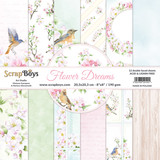 ScrapBoys Flower Dreams 8x8 Inch Paper Pad (FLDR-10) (DISCONTINUED)