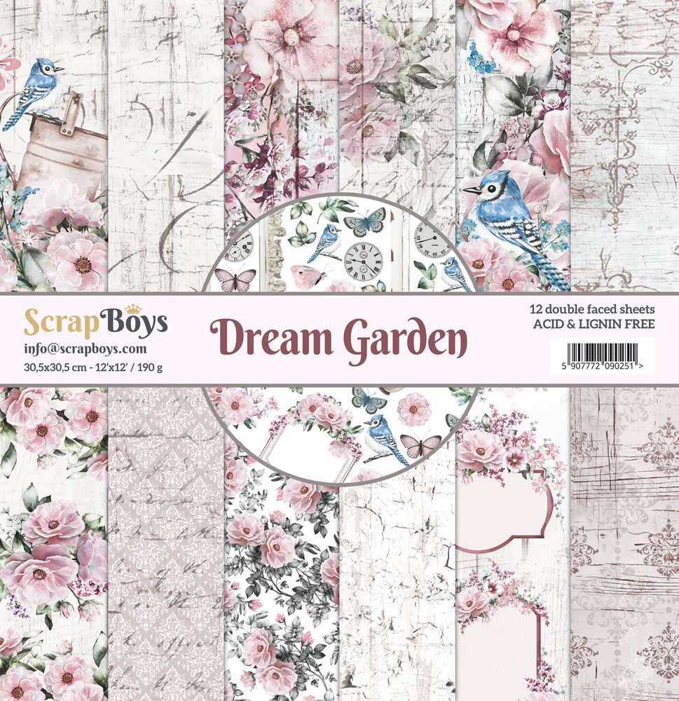 ScrapBoys Dream Garden 12x12 Inch Paper Pack (DRGA-08) (DISCONTINUED) ScrapBoys Dream Garden 12x12 Inch Paper Pack (DRGA-08) (DISCONTINUED)