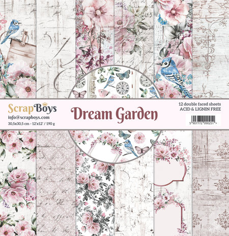 ScrapBoys Dream Garden 12x12 Inch Paper Pack (DRGA-08) (DISCONTINUED) ScrapBoys Dream Garden 12x12 Inch Paper Pack (DRGA-08) (DISCONTINUED)