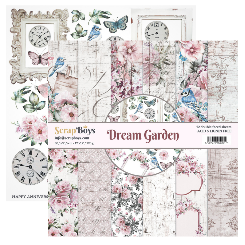 ScrapBoys Dream Garden 12x12 Inch Paper Pack (DRGA-08) (DISCONTINUED) ScrapBoys Dream Garden 12x12 Inch Paper Pack (DRGA-08) (DISCONTINUED)
