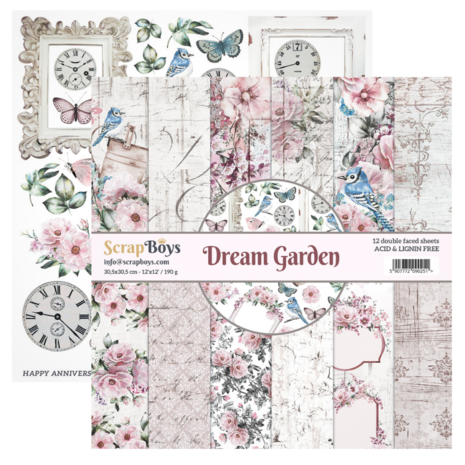 ScrapBoys Dream Garden 12x12 Inch Paper Pack (DRGA-08) (DISCONTINUED) ScrapBoys Dream Garden 12x12 Inch Paper Pack (DRGA-08) (DISCONTINUED)