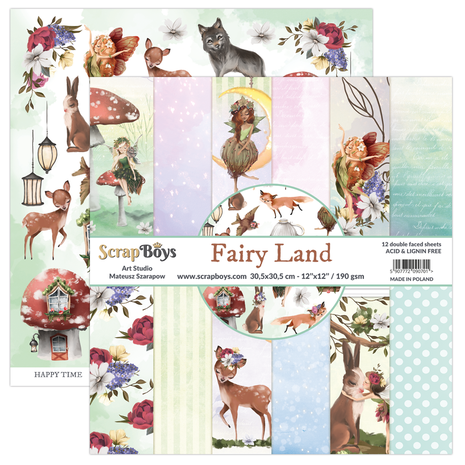 ScrapBoys Fairy Land 12x12 Inch Paper Pack (FALA-08) (DISCONTINUED) ScrapBoys Fairy Land 12x12 Inch Paper Pack (FALA-08) (DISCONTINUED)