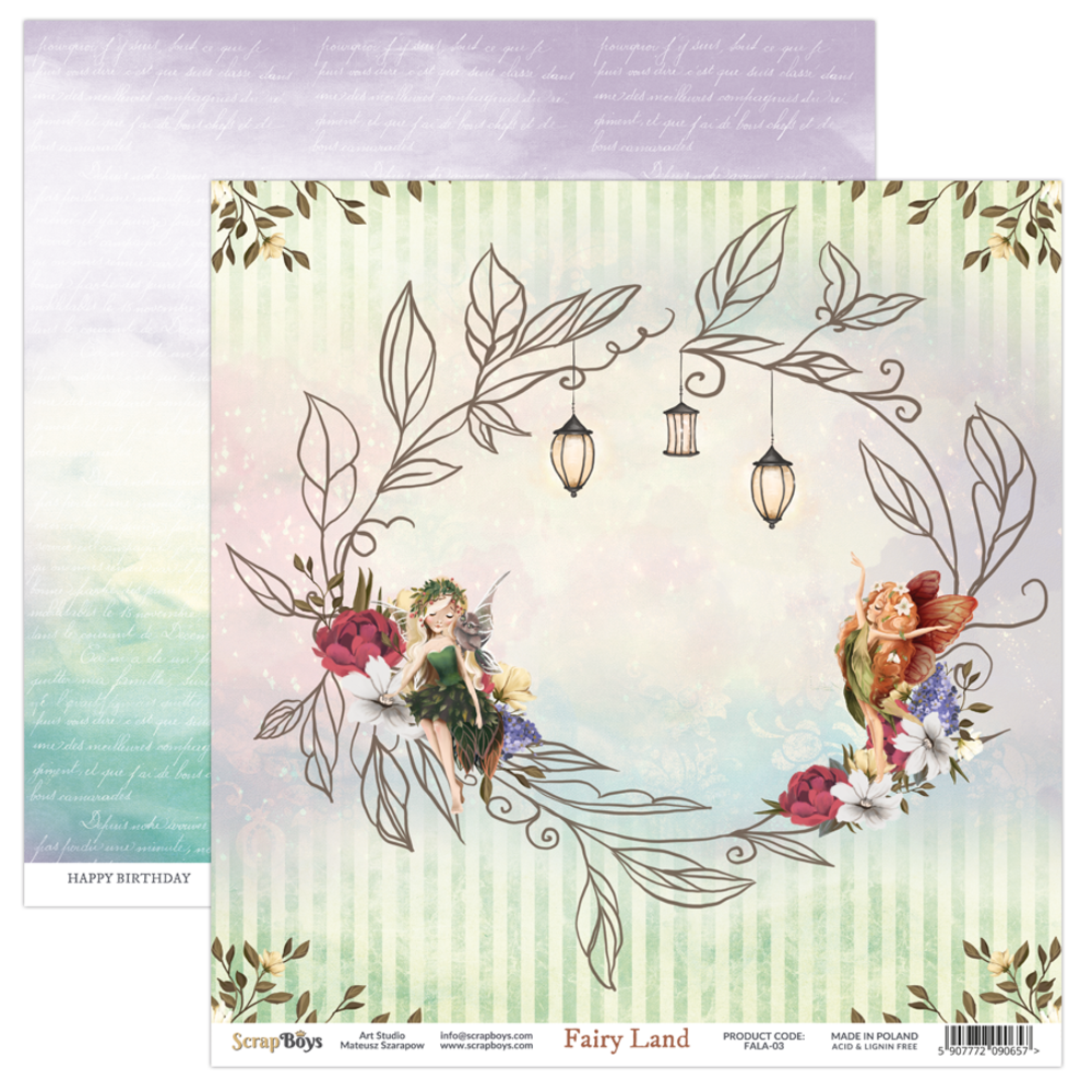 ScrapBoys Fairy Land 12x12 Inch Paper Pack (FALA-08) (DISCONTINUED) ScrapBoys Fairy Land 12x12 Inch Paper Pack (FALA-08) (DISCONTINUED)