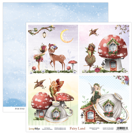 ScrapBoys Fairy Land 12x12 Inch Paper Pack (FALA-08) (DISCONTINUED) ScrapBoys Fairy Land 12x12 Inch Paper Pack (FALA-08) (DISCONTINUED)