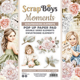 ScrapBoys Moments 6x6 Inch Pop Up Paper Pad (MOME-11) (DISCONTINUED)